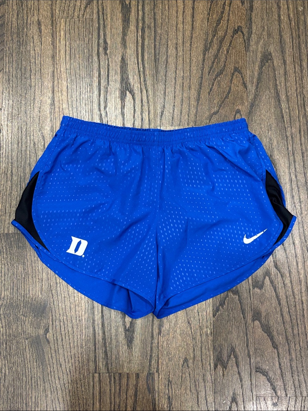 Nike Women’s Royal Blue Athletic Running Shorts with Duke Logo